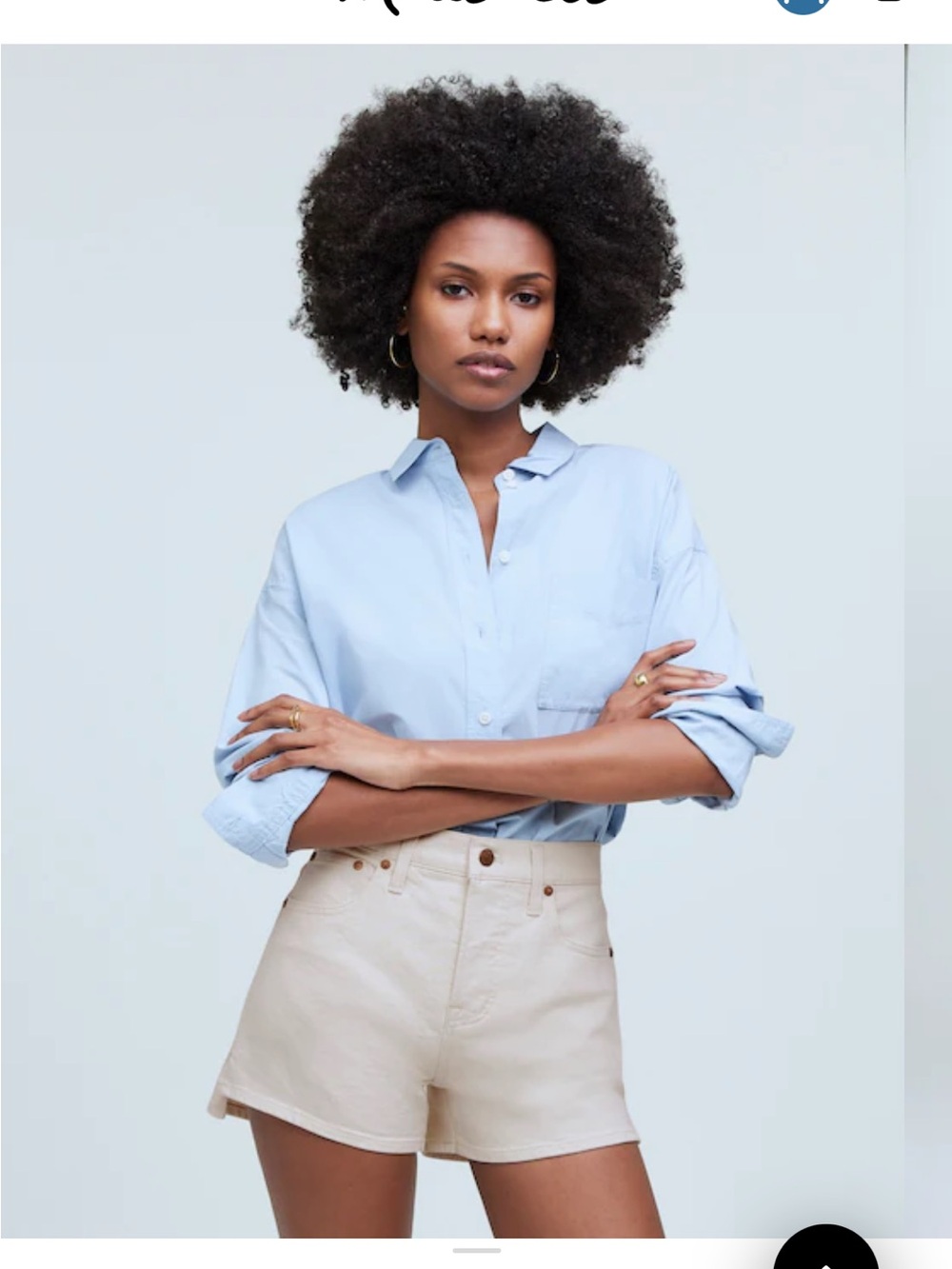 The Perfect Vintage Jean Short in Vintage Canvas | Size 27